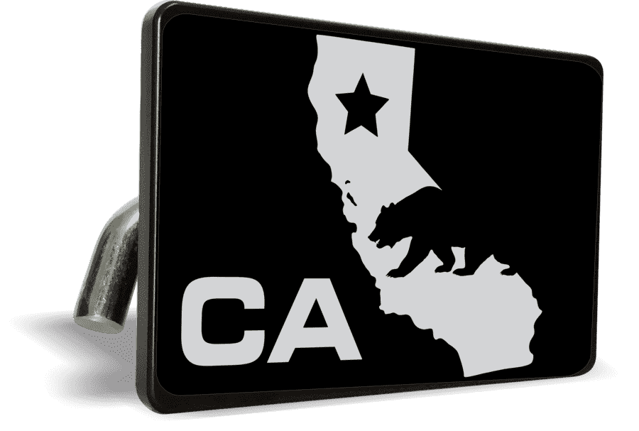 California State Map - Tow Hitch Cover